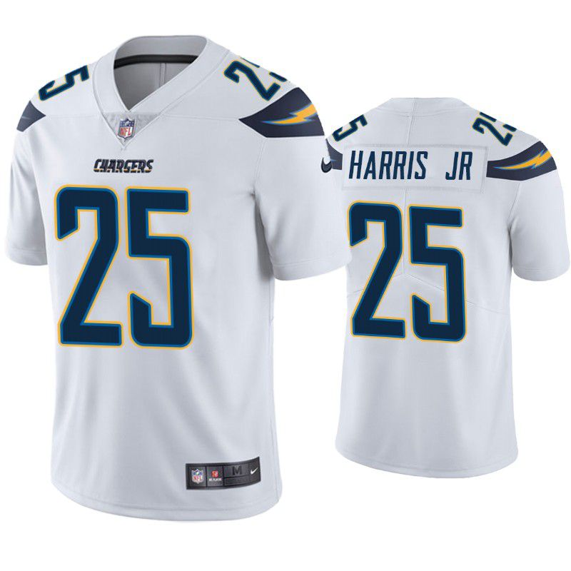Men Los Angeles Chargers 25 Chris Harris Jr Nike White Limited NFL Jersey